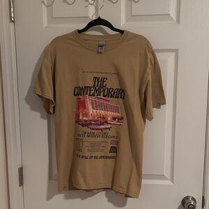 Contemporary Tan Graphic Tee